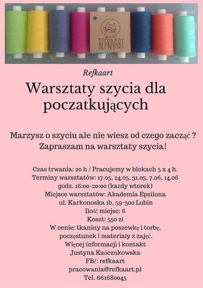 warsztaty szycia dla poczatkujacych